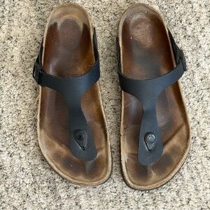 Birkenstock Gizeh Birko-Flor in Black - Size 40 (9)